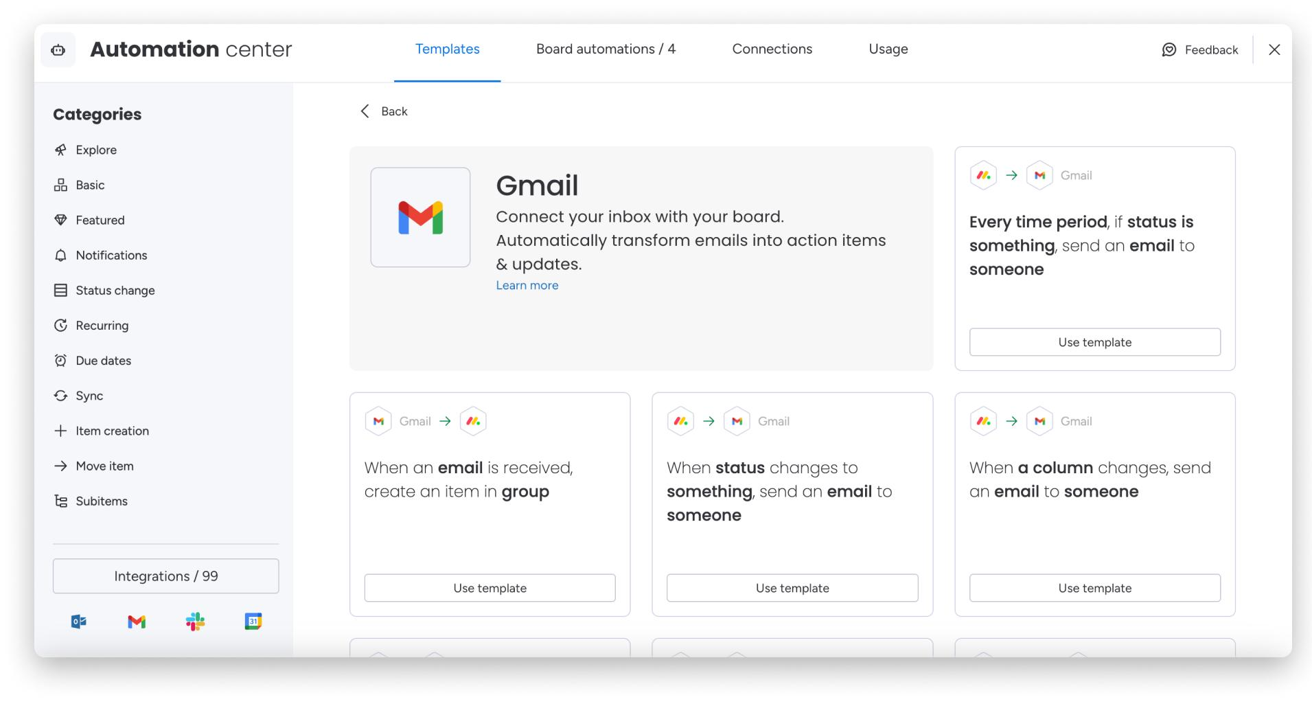 T&iacute;ch hợp monday.com với Gmail: Tiếp nhận v&agrave; xử l&yacute; y&ecirc;u cầu từ email